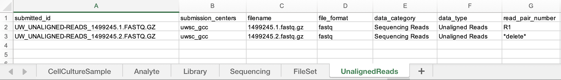 Excel Spreadsheet Screenshot